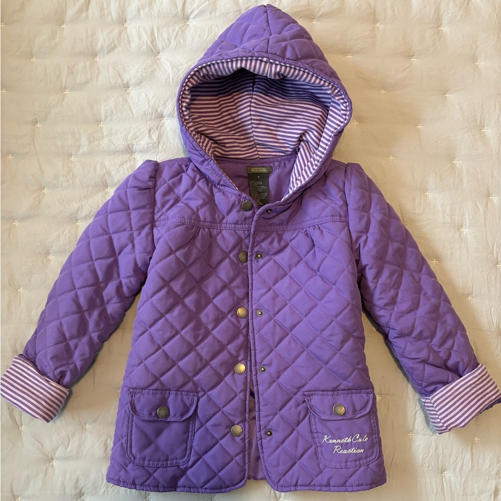 Kenneth Cole Reaction Quilted Jacket Kids Size 7